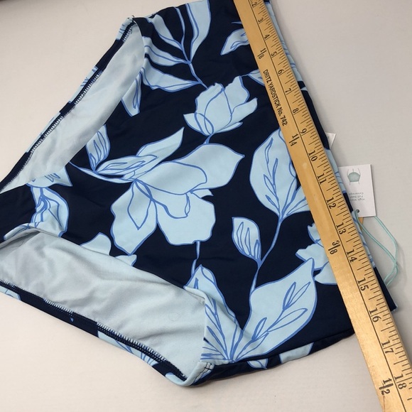 Kona Sol Bikini Bottoms Women's Size Large Floral Print High Waist Full Coverage - Picture 8 of 11
